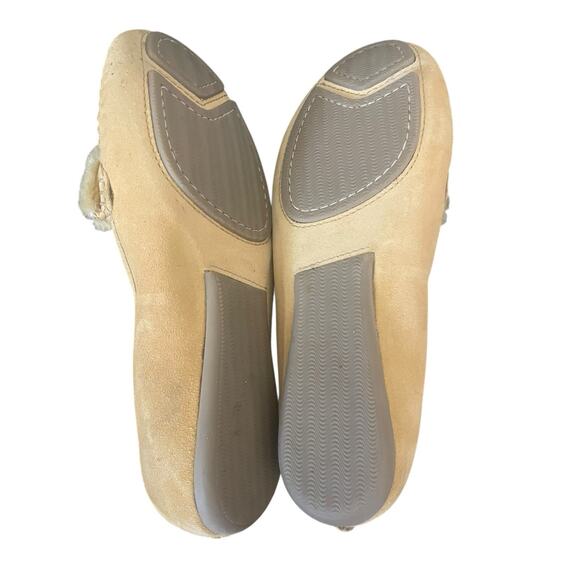 Cole Haan Women's Tan Leather Suede Shearling Moccasins Flats Size 8.5 - Picture 7 of 7